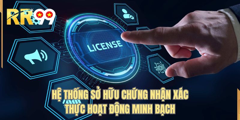 Hệ thống sở hữu chứng nhận xác thực hoạt động minh bạch